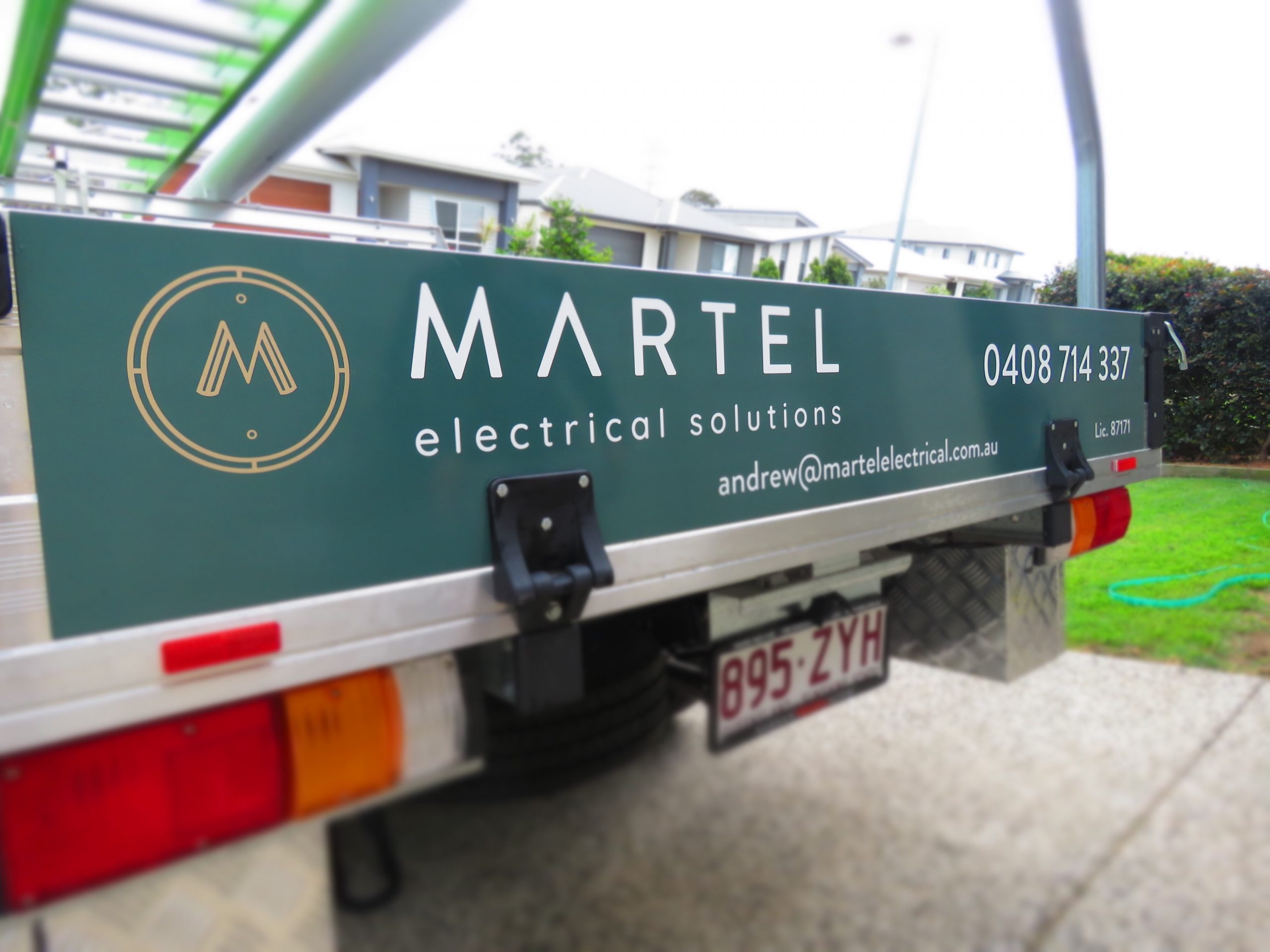 back of a Martel Electrical vehicle